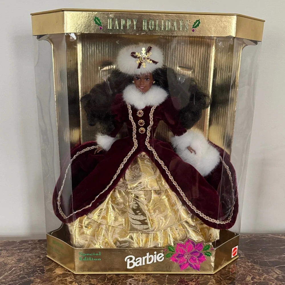 New in Box Barbie Happy Holidays Special Edition Doll 1996 Mattel Never Opened